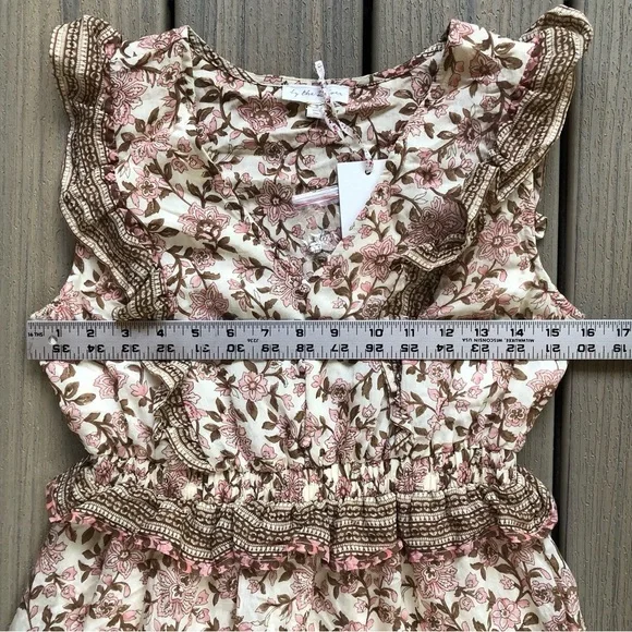 NWT By The River Floral Print V-neck Maxi Dress Size S - Picture 6 of 11